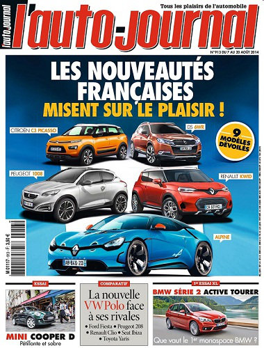 [Multi] l'Auto Journal N°913 - 7 au 20 Août 2014