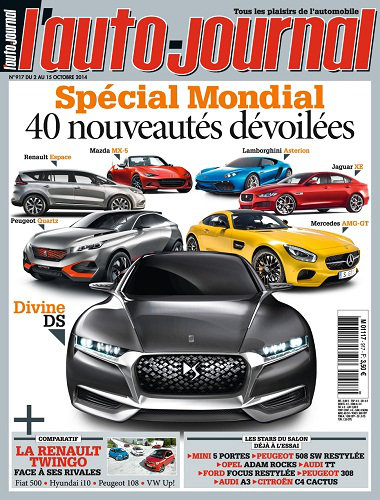 [Multi] l'Auto Journal N°917 - 2 au 15 Octobre 2014