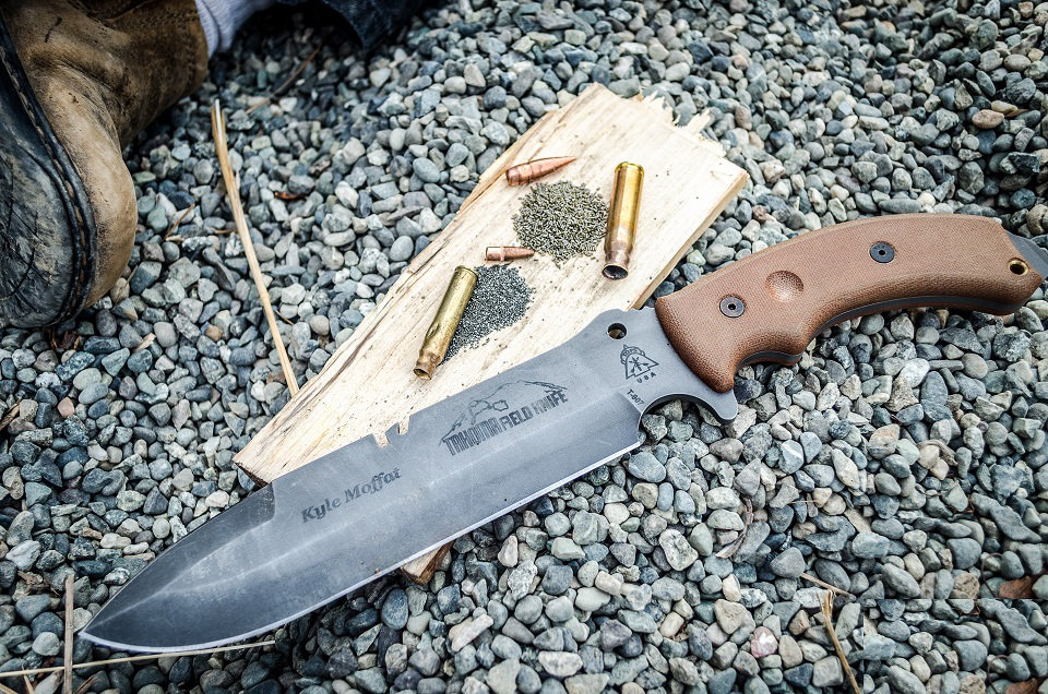 Couteau de Survie Tops Tahoma Field Knife Single Edge Carbone 1095 Made