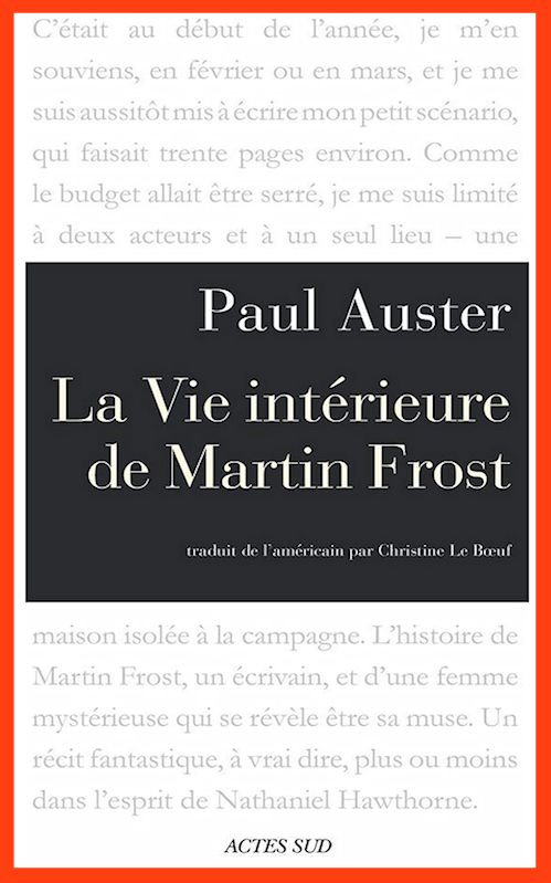 Paul Auster - La vie intérieure de Martin