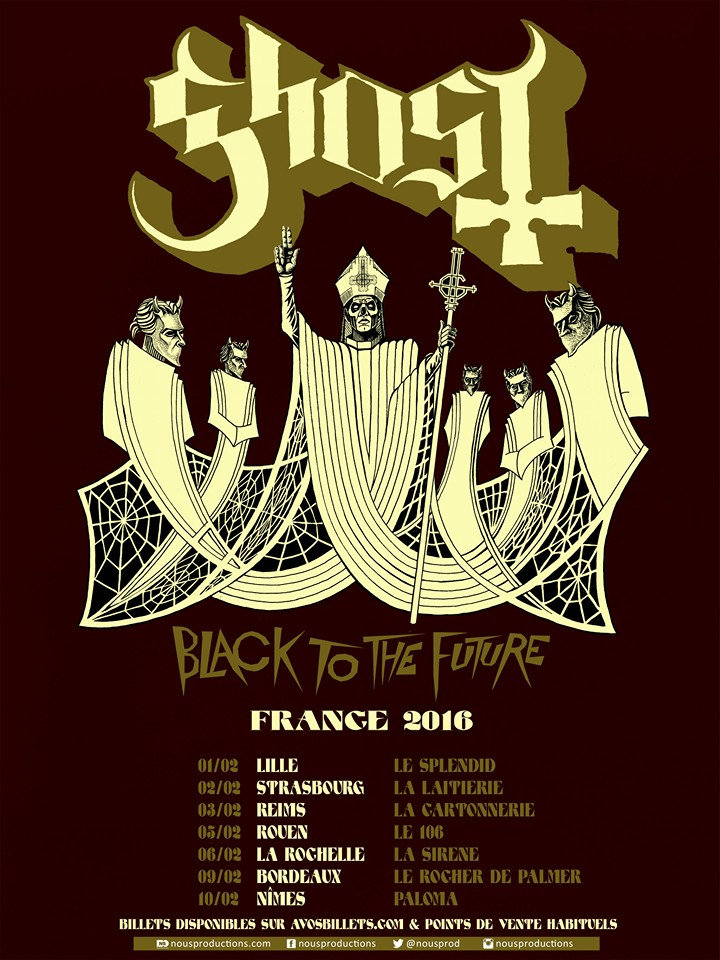 Ghost : Black To The Future France 2016