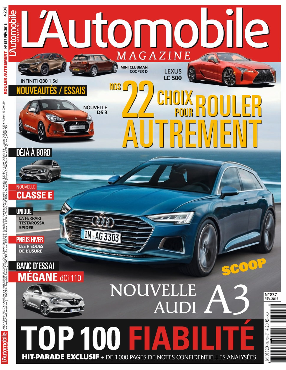 L'Automobile magazine N°837 - Février 2016