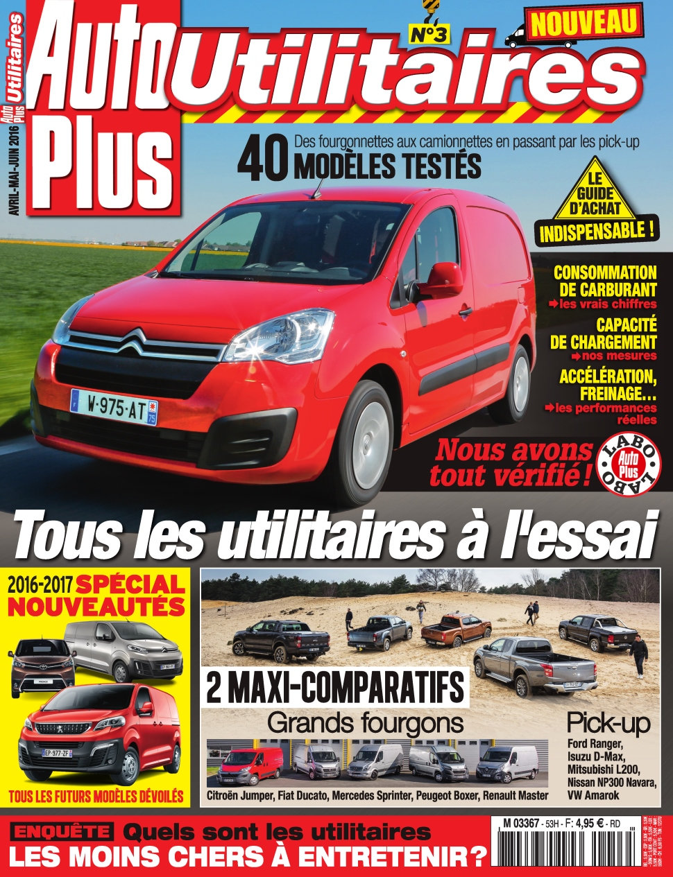 Auto Plus Hors-Série Utilitaires N°3 - Mai/Juin 2016