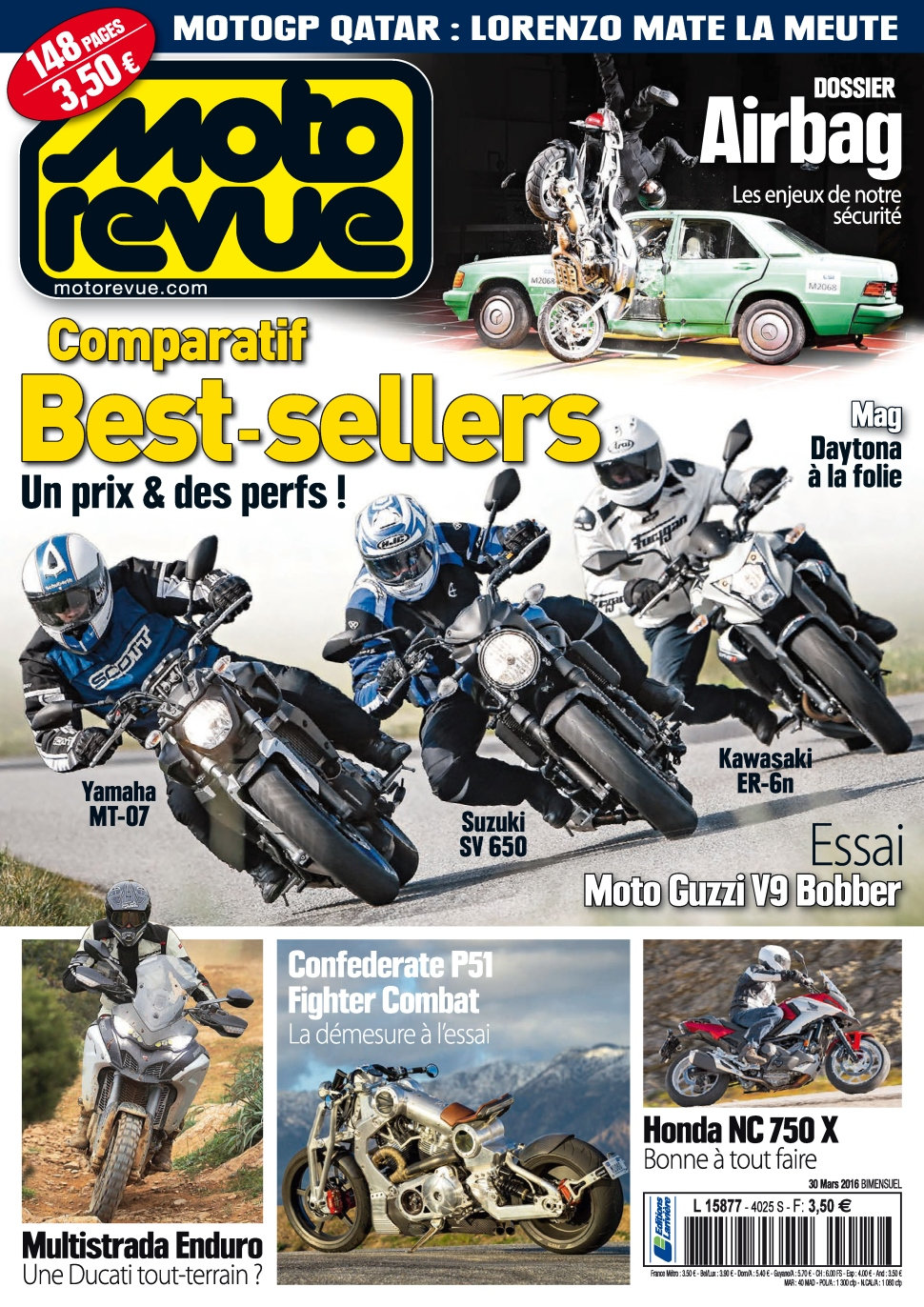 Moto Revue N°4025 - 30 Mars 2016