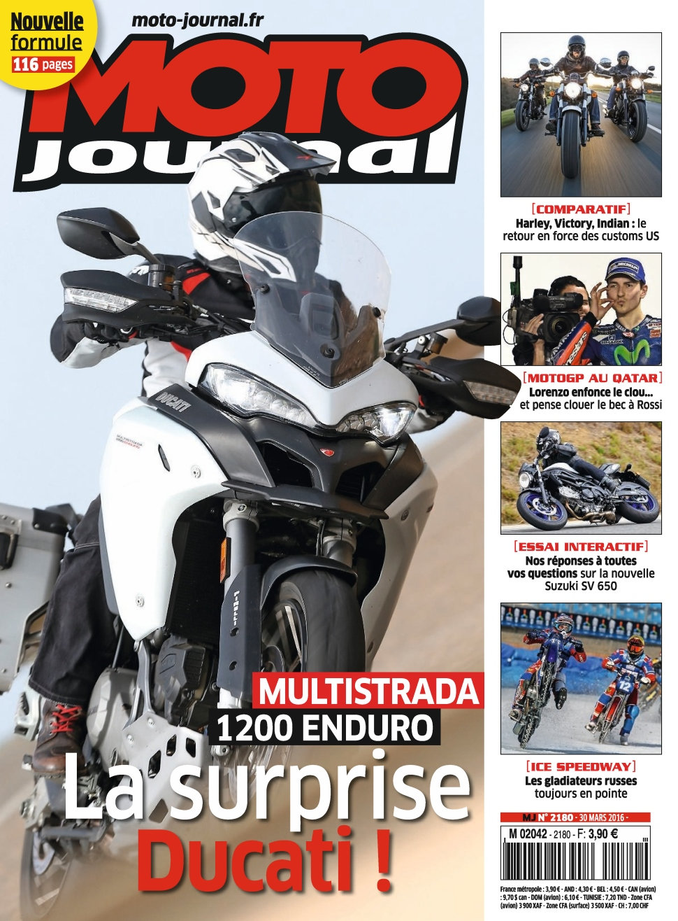 Moto Journal N°2180 - 30 Mars 2016