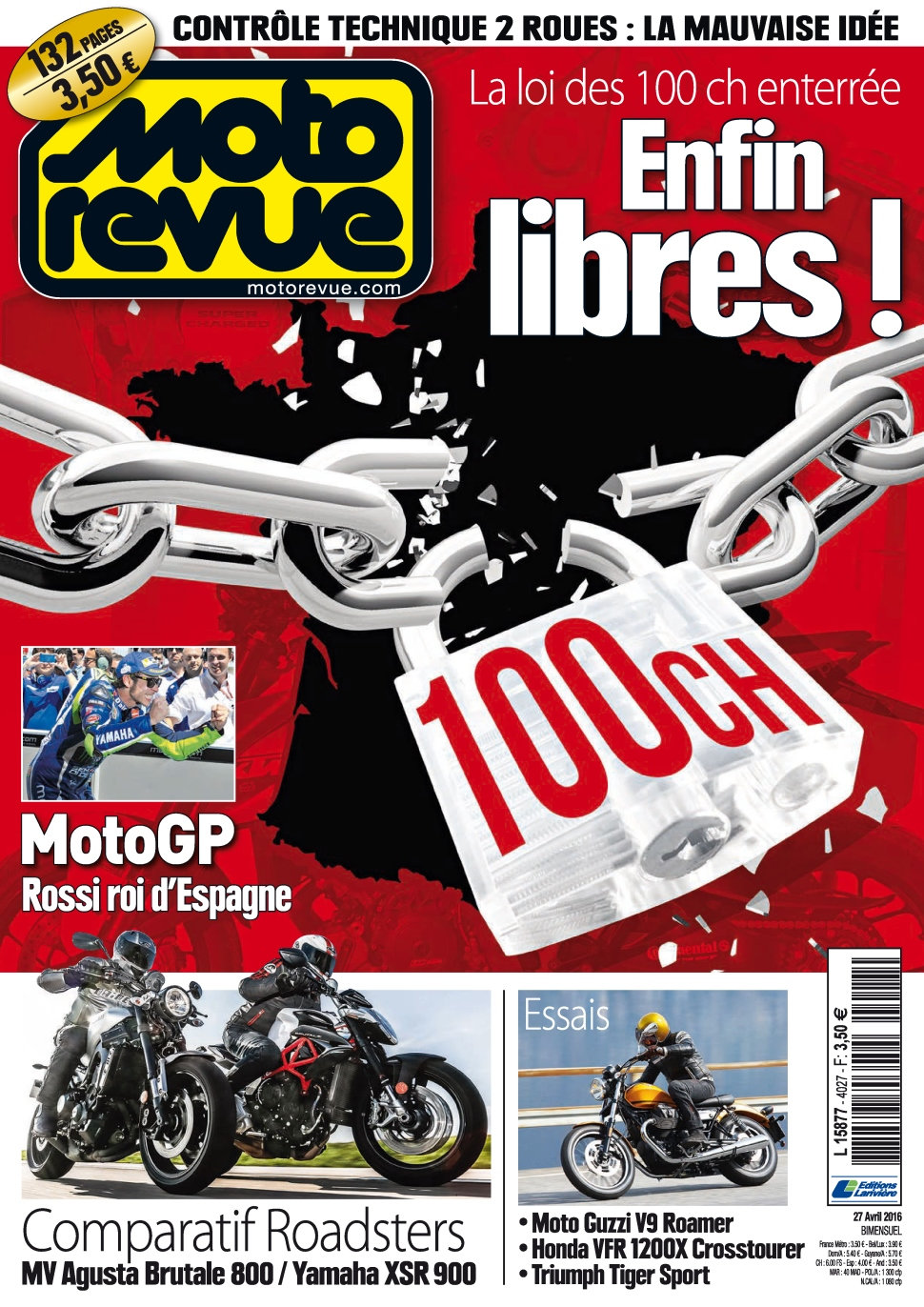 Moto Revue N°4027 - 27 Avril 2016