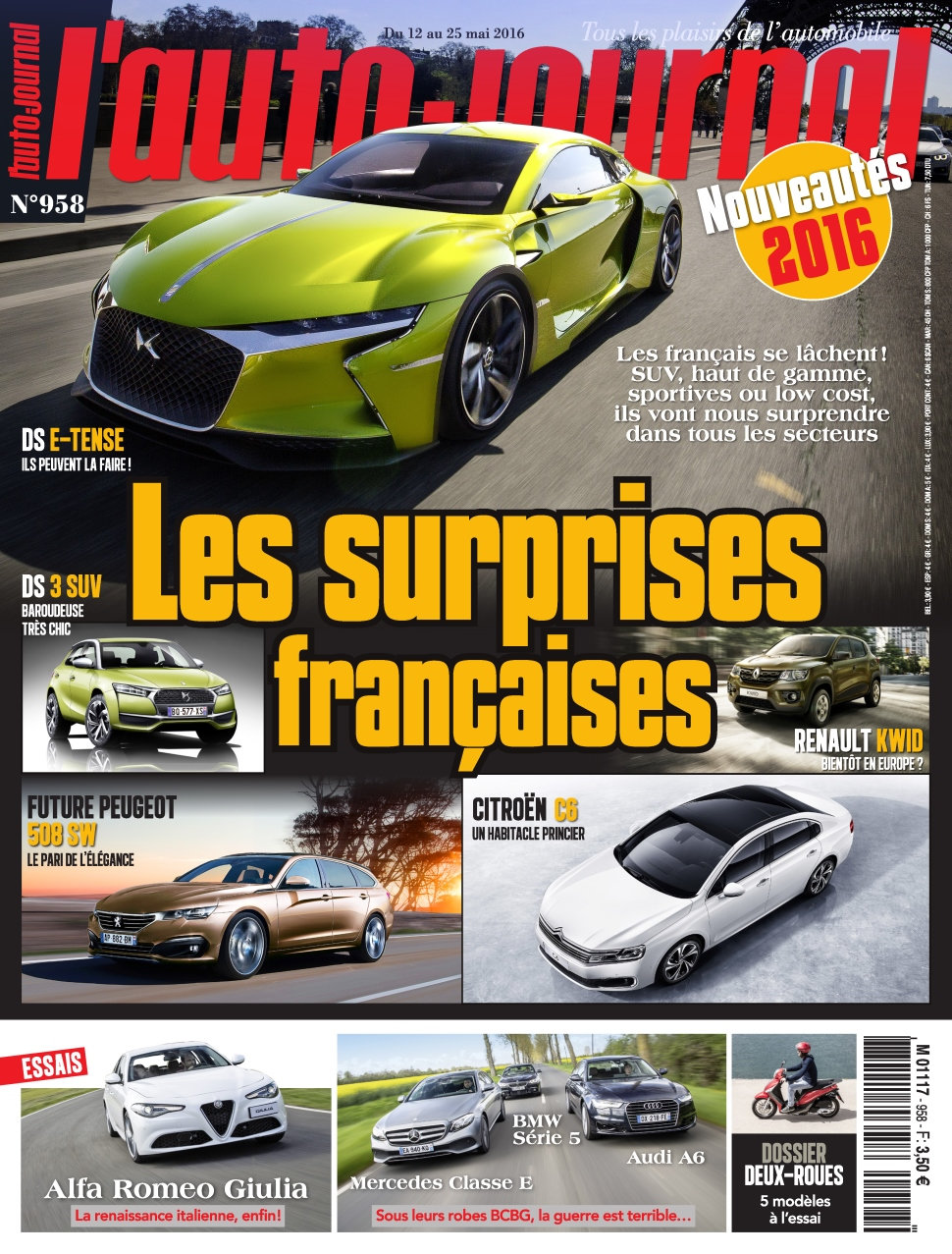 L'Auto-Journal N°958 - 12 au 25 Mai 2016