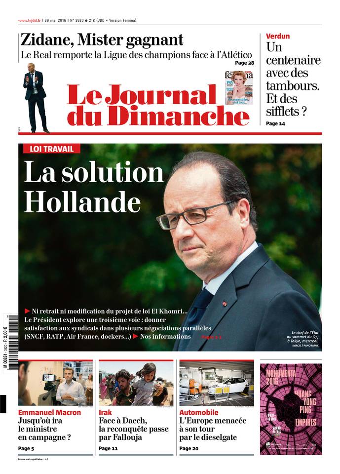 Le Journal du Dimanche N°3620 - 29 Mai 2016
