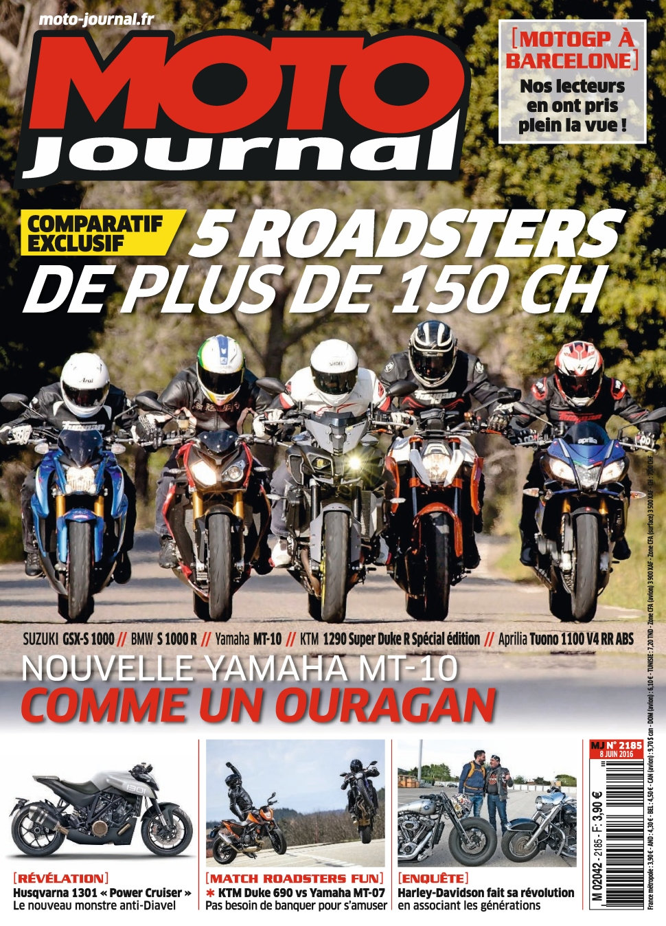 Moto Journal N°2185 - 08 Juin 2016