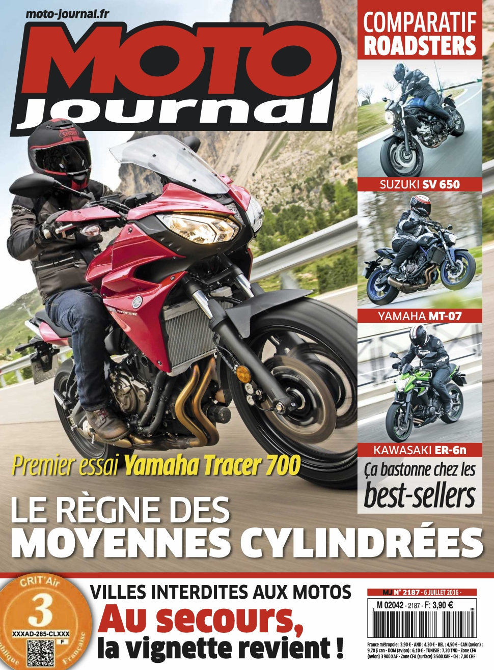 Moto Journal N°2187 - 06 Juillet 2016