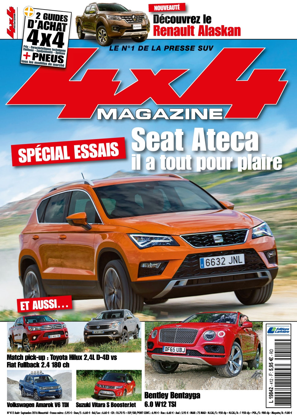 4x4 magazine N°412 - Aout/Septembre 2016