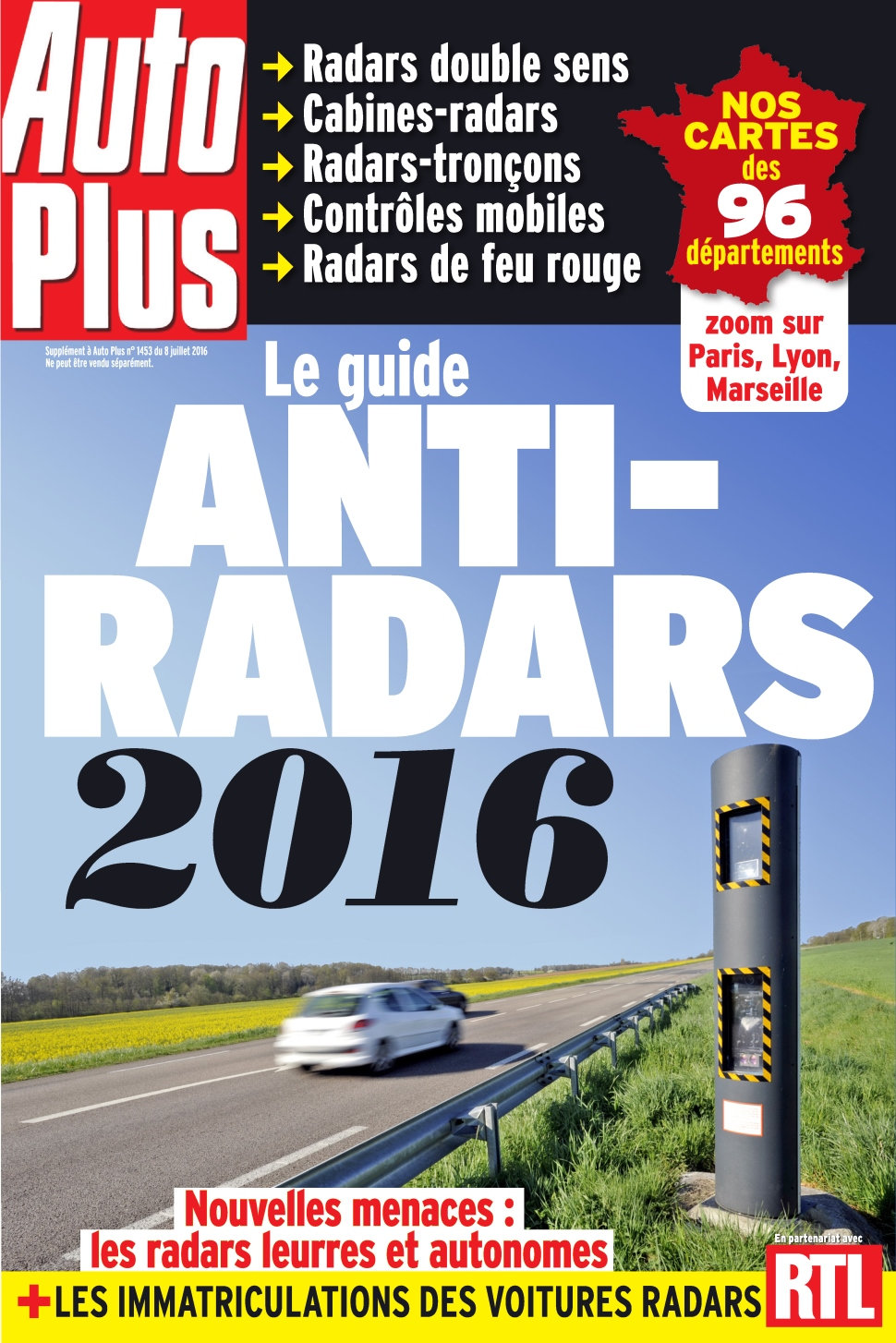 Auto Plus Hors-Série Guide N°4 - Le Guide Anti Radars 2016 