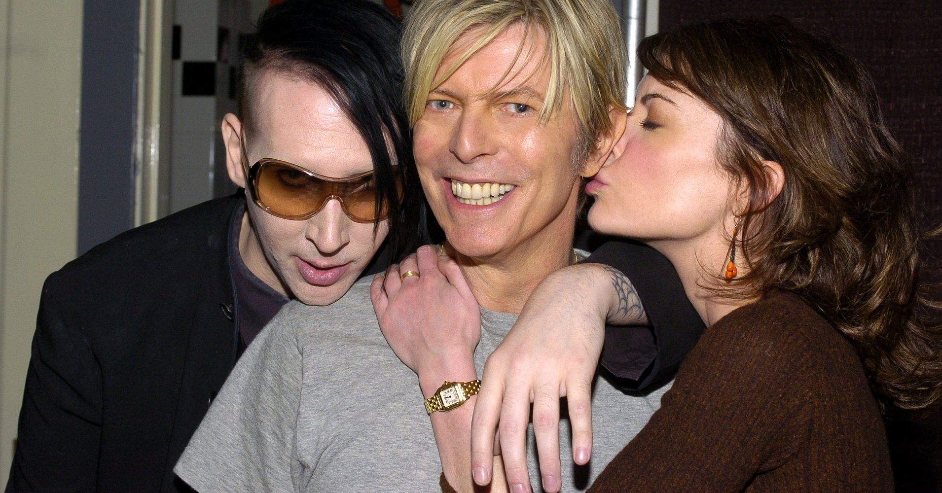 Marilyn Manson, David Bowie et Lara Flynn Boyle