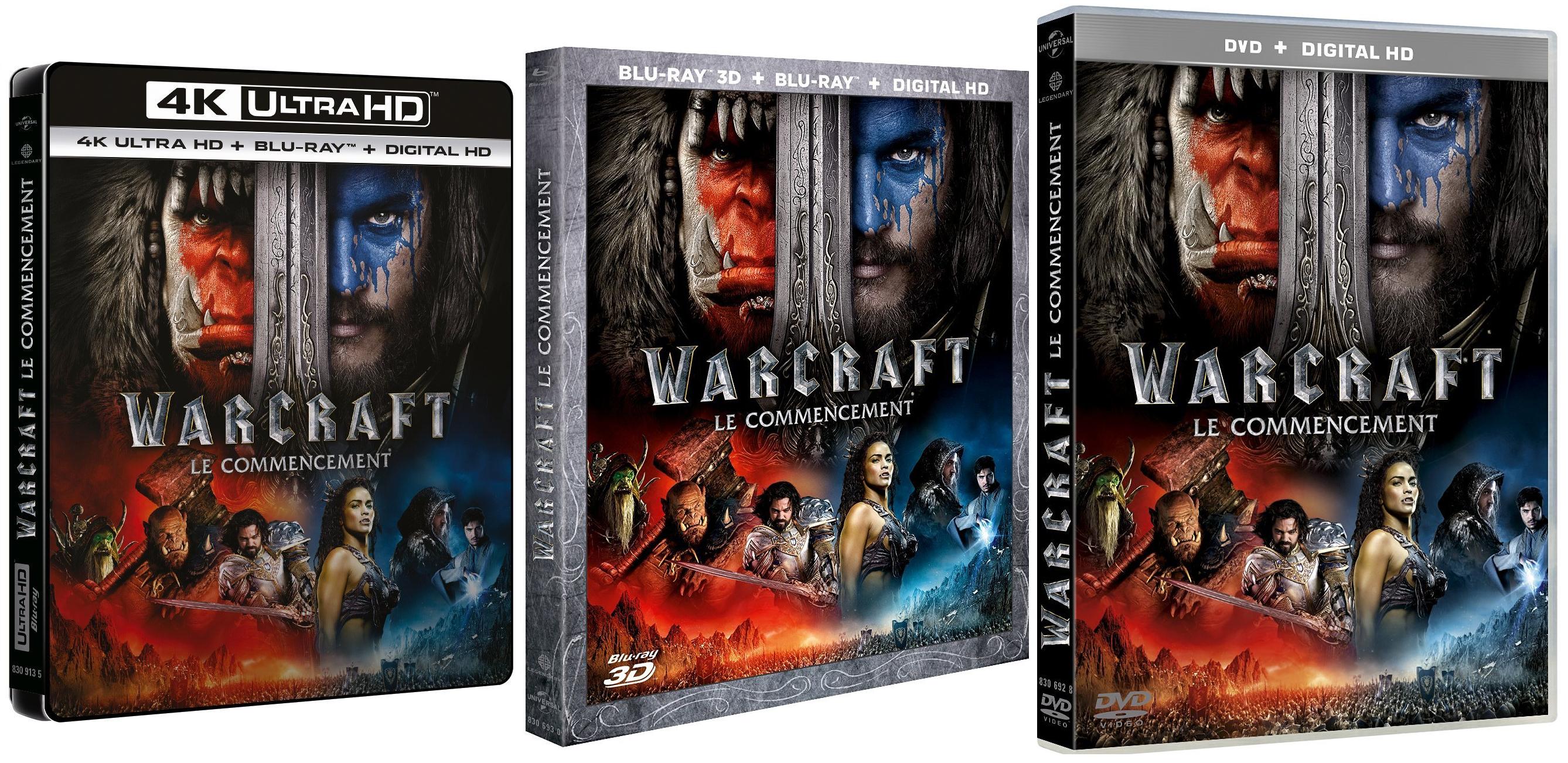Warcraft Le Commencement - Blu-Ray et DVD