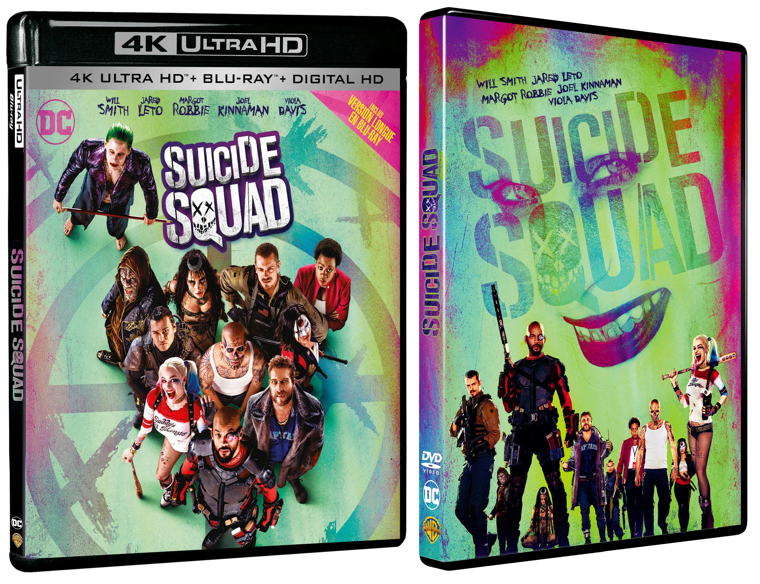 Suicide Squad Blu-Ray 4K et DVD