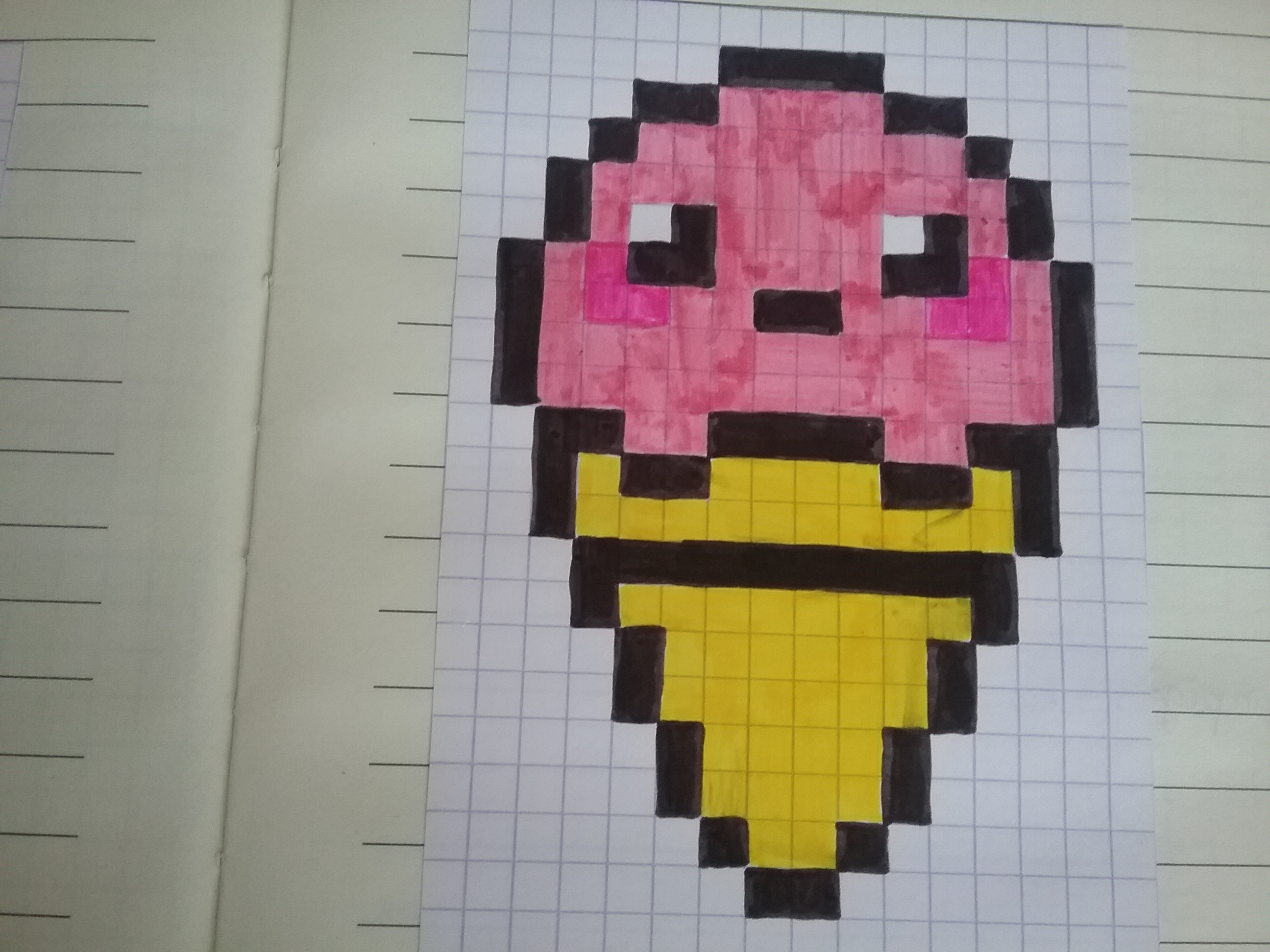 Dessin Pixel Art Pikachu Facile