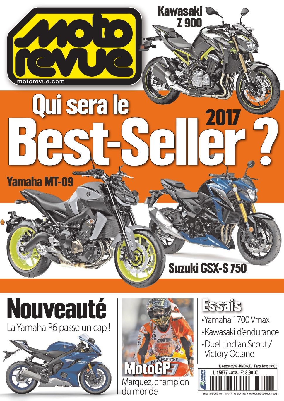 Moto Revue N°4038 - 19 Octobre 2016