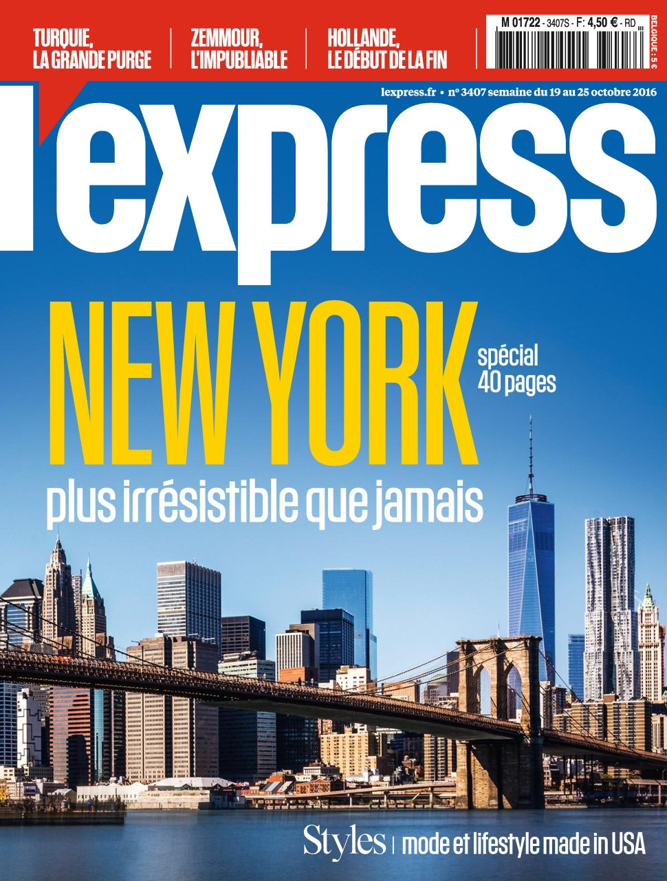 L'Express N°3407 - 19 au 25 Octobre 2016