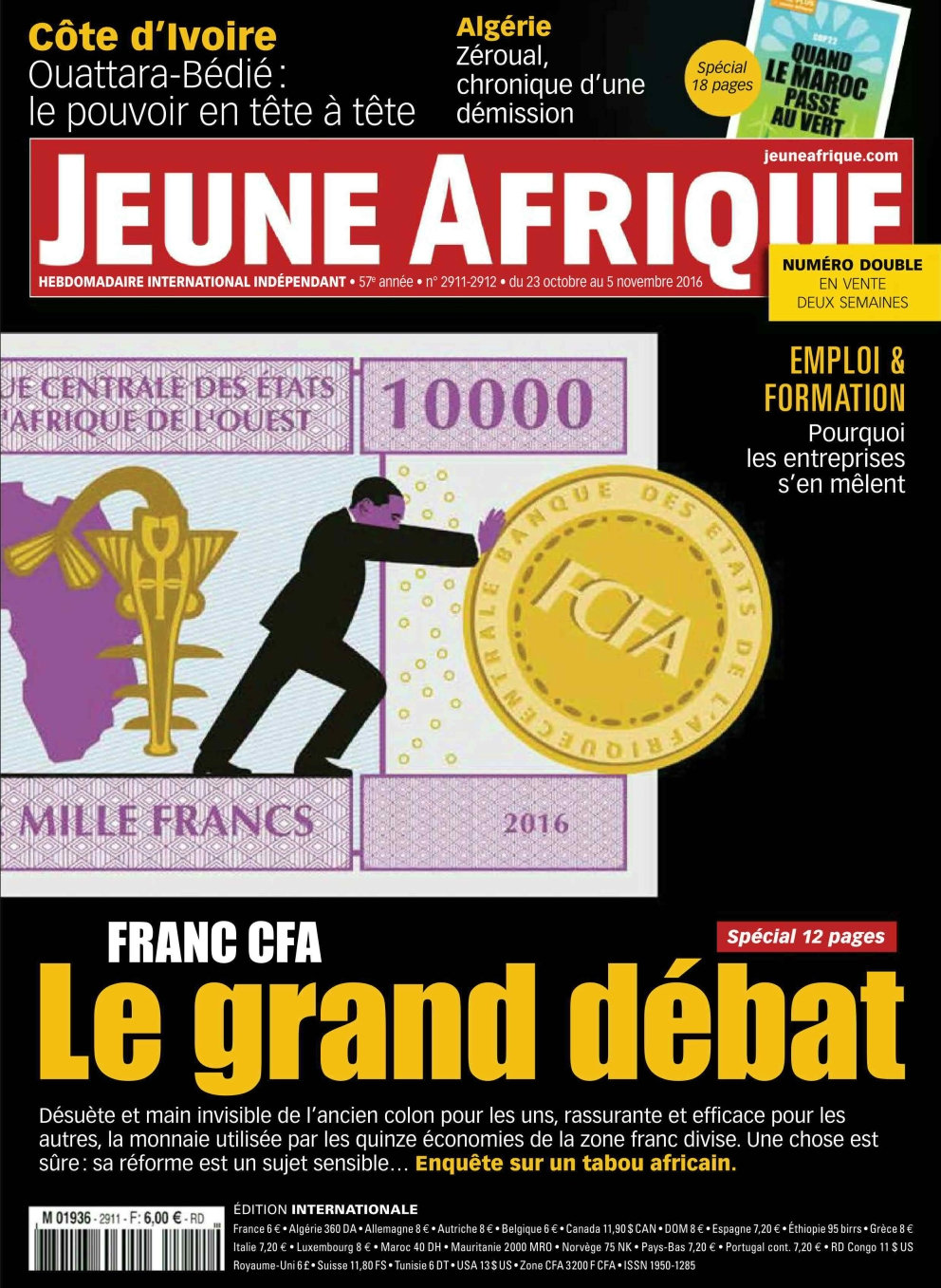 Jeune Afrique N°2911-2912 - 23 Octobre au 05 Novembre 2016