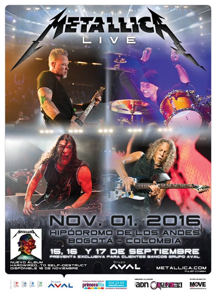 Metallica : Live Bogota 2016
