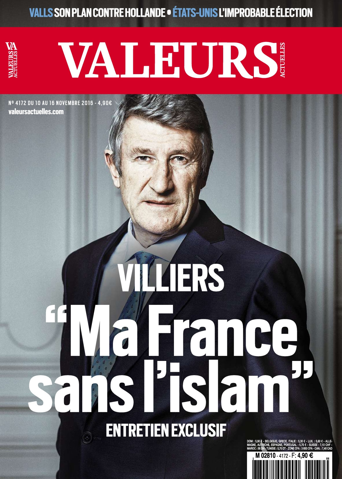 Valeurs Actuelles N°4172 - 10 au 16 Novembre 2016