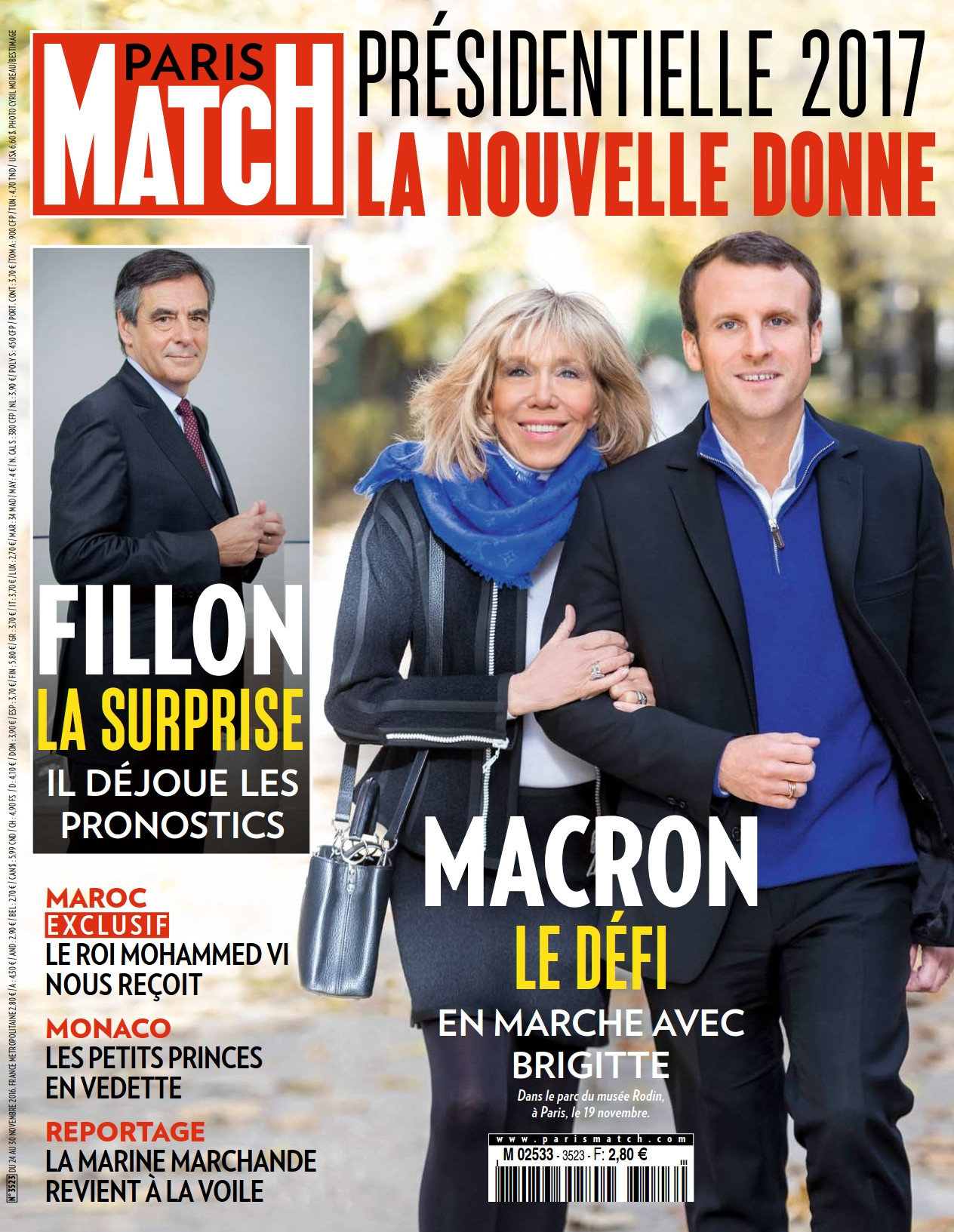 Paris Match N°3523 - 24 au 30 Novembre 2016 