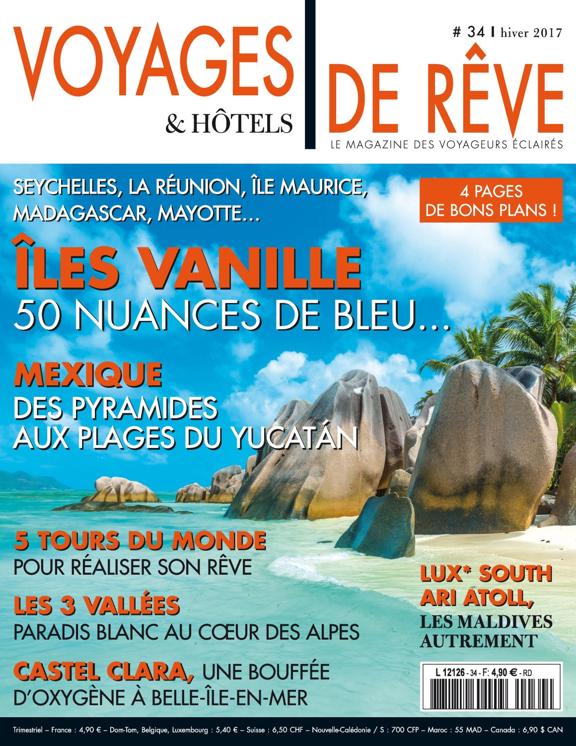 Voyages & Hôtels de rêve N°34 - Hiver 2017 