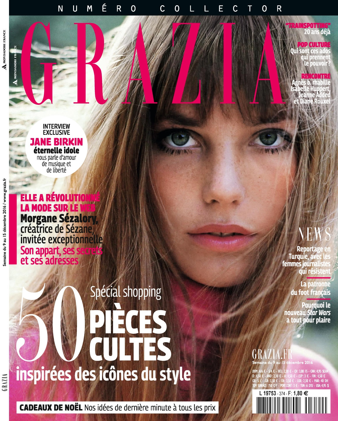 Grazia N°374 - 9 au 15 Décembre 2016 