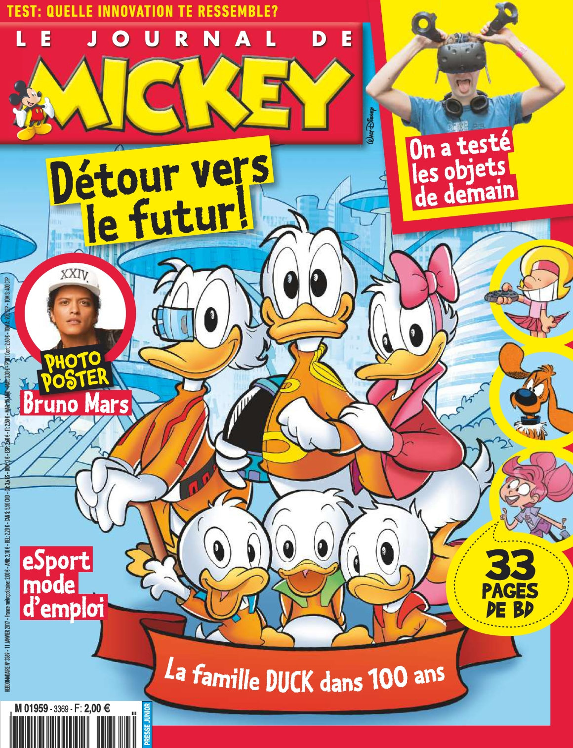 Le Journal de Mickey N°3369 - 11 Janvier 2017 
