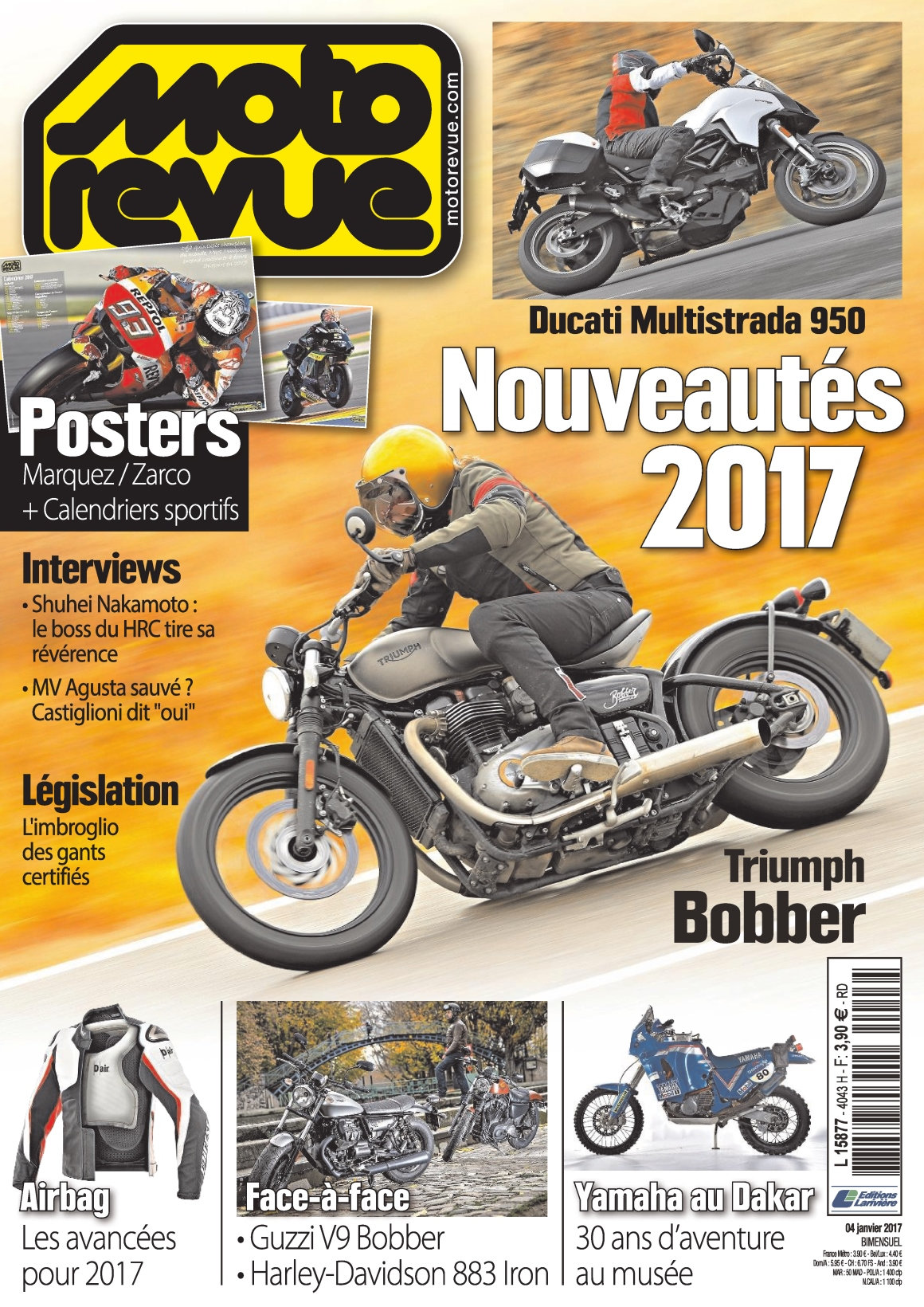 Moto Revue N°4043 - 4 Janvier 2017