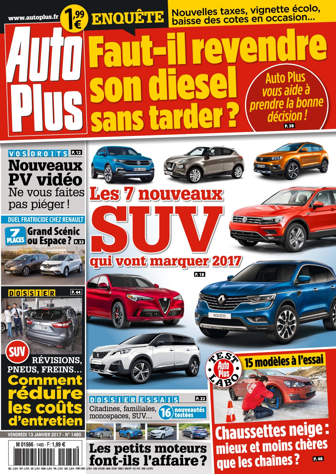 Auto Plus N°1480 - 13 au 19 Janvier 2017