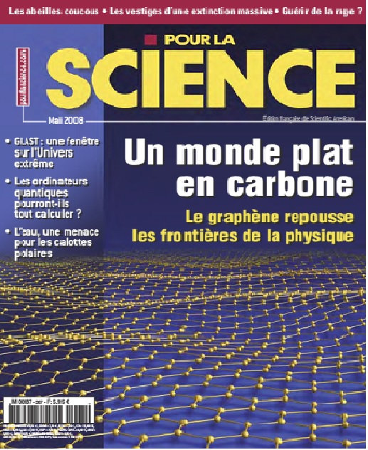 Pour la Science n°367 - Le graphène, premier cristal bidimensionnel 