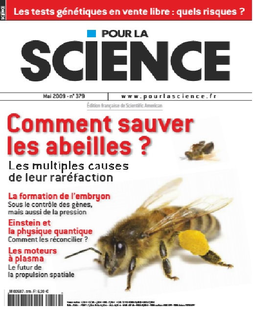 Pour la Science n°379 - Comment sauver les abeilles 