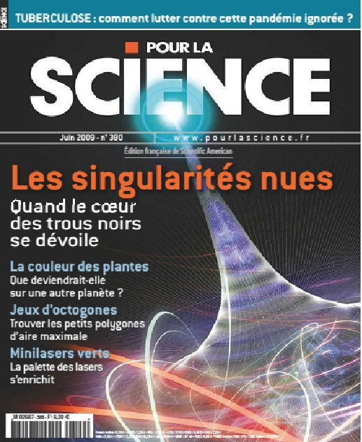 Pour la Science n°380 - Les singularités nues 