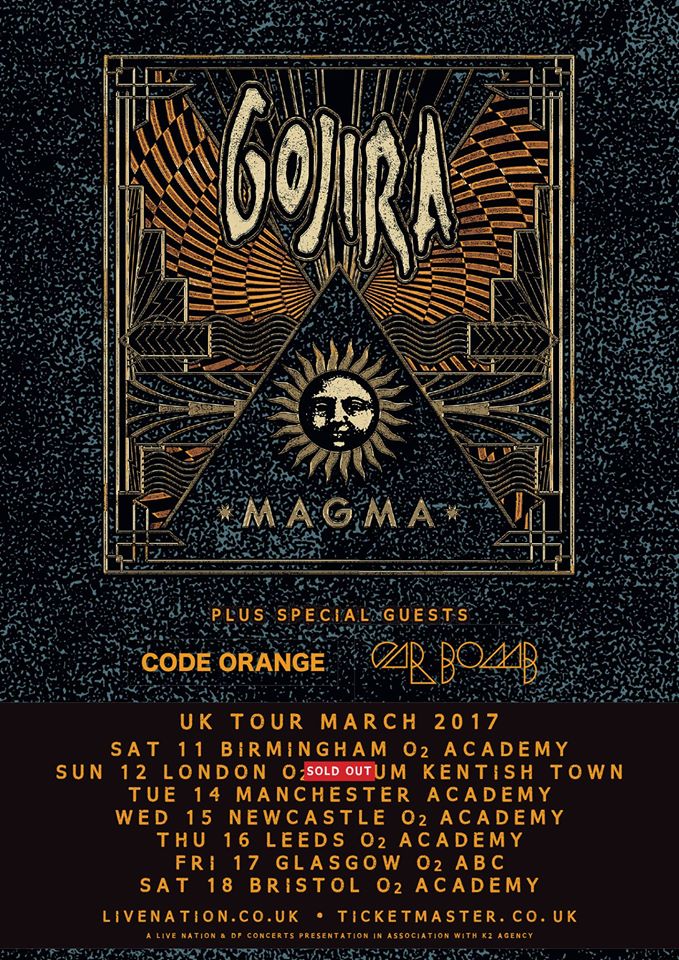 Gojira : UK Tour