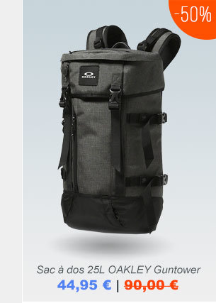 Sac à dos OAKLEY Guntower: 44,95 au lieu de 90,00. voir >> >>