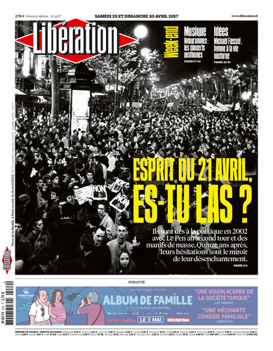Libération du Samedi 29 et Dimanche 30 Avril 2017 