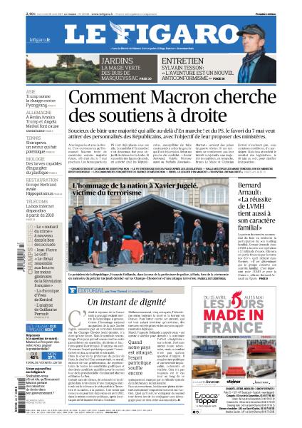 Le Figaro du Mercredi 26 Avril 2017