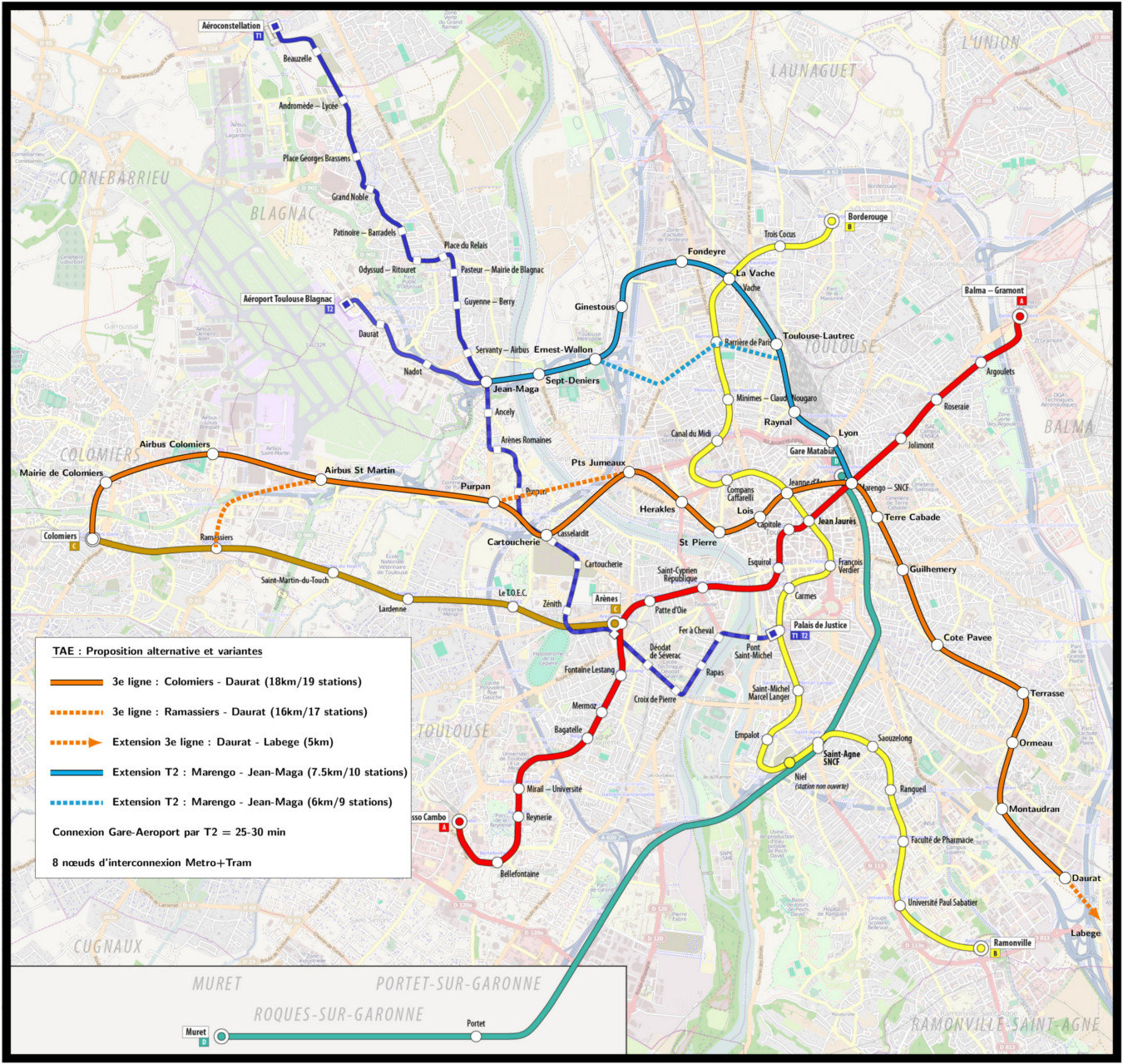 TOULOUSE Troisième ligne de métro Généralités