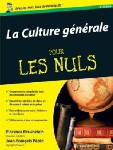 La Culture Générale Pour Les Nuls 2e Edition