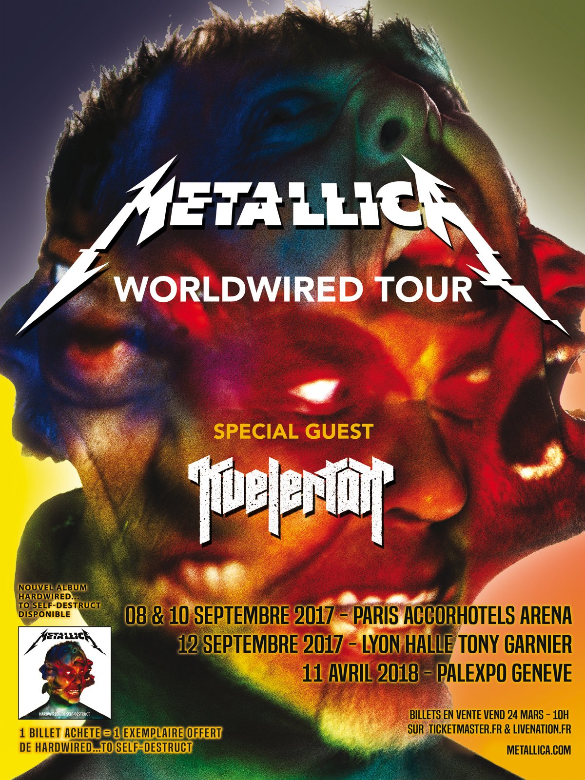 Metallica : Tournée française 2017