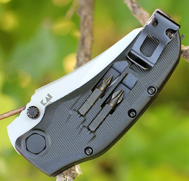 Couteau Kershaw Payload Lame Acier 8Cr13MoV Manche GFN + 5 Bit Tournevis KS1925 - Free Shipping -Rabais Couteaux Soldes y1v4