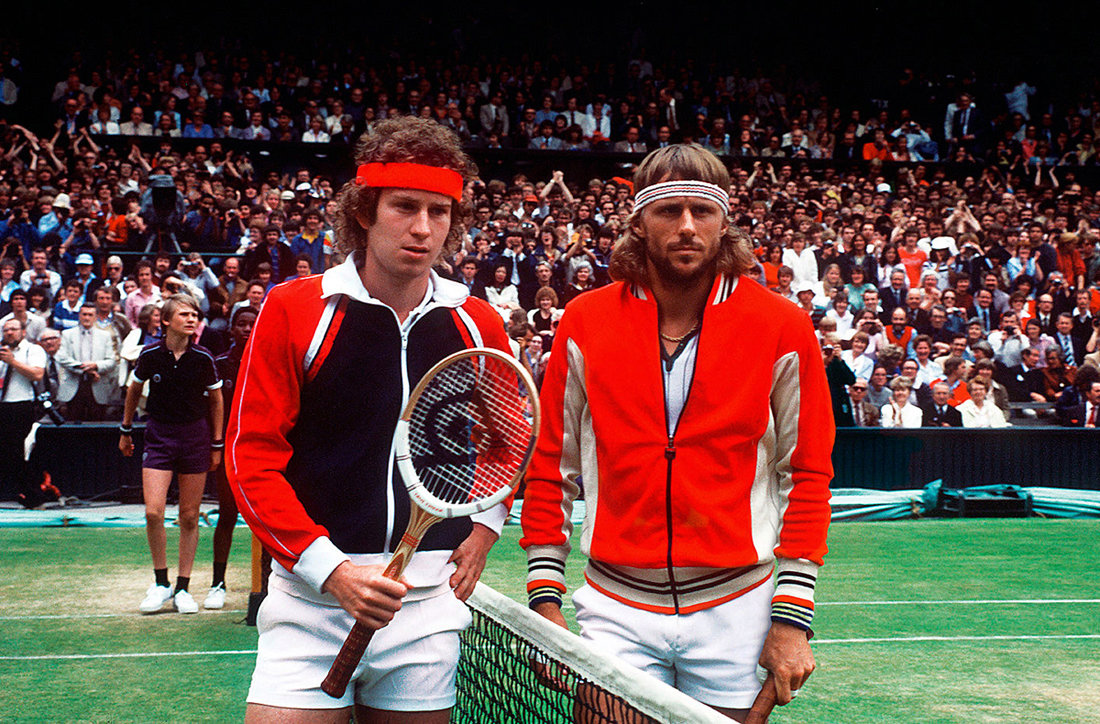 John McEnroe et Björn Borg