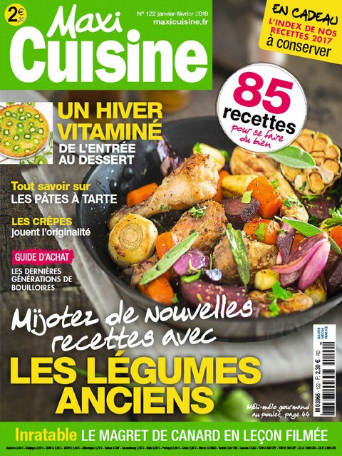 Maxi Cuisine N°122 - Janvier-Février 2018