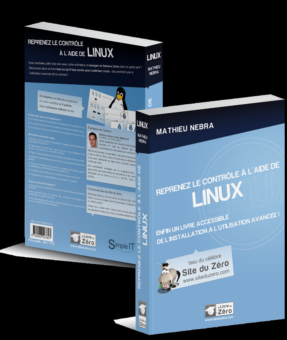 le livre reprenez le contrôle à laide de linux