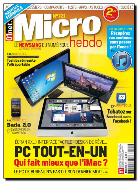 Micro Hebdo N�721 - Du 09 - 15 F�vrier 2012 [NEW/HQ/UL]