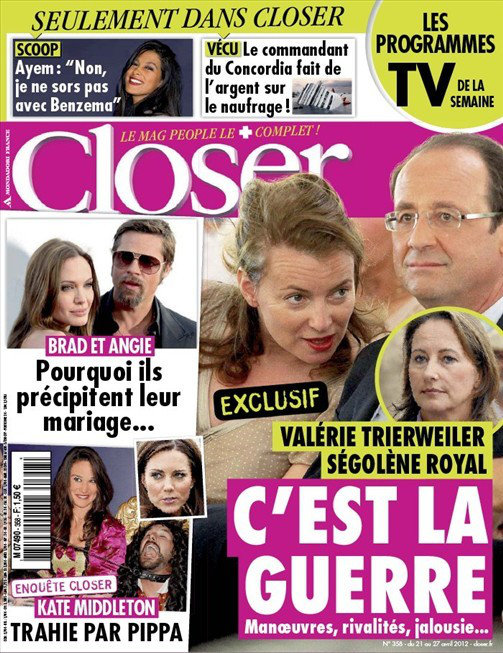 Closer N358 du 21 au 27 Avril 2012 [RG]