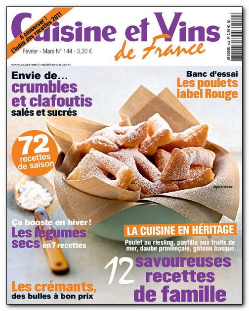 Cuisine et Vins de France N�144 - F�vrier-Mars 2012 [NEW/HQ/UL]