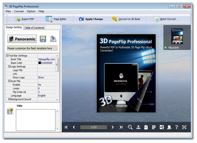 3D PageFlip Professional v1.6.2 + Crack [Multi]