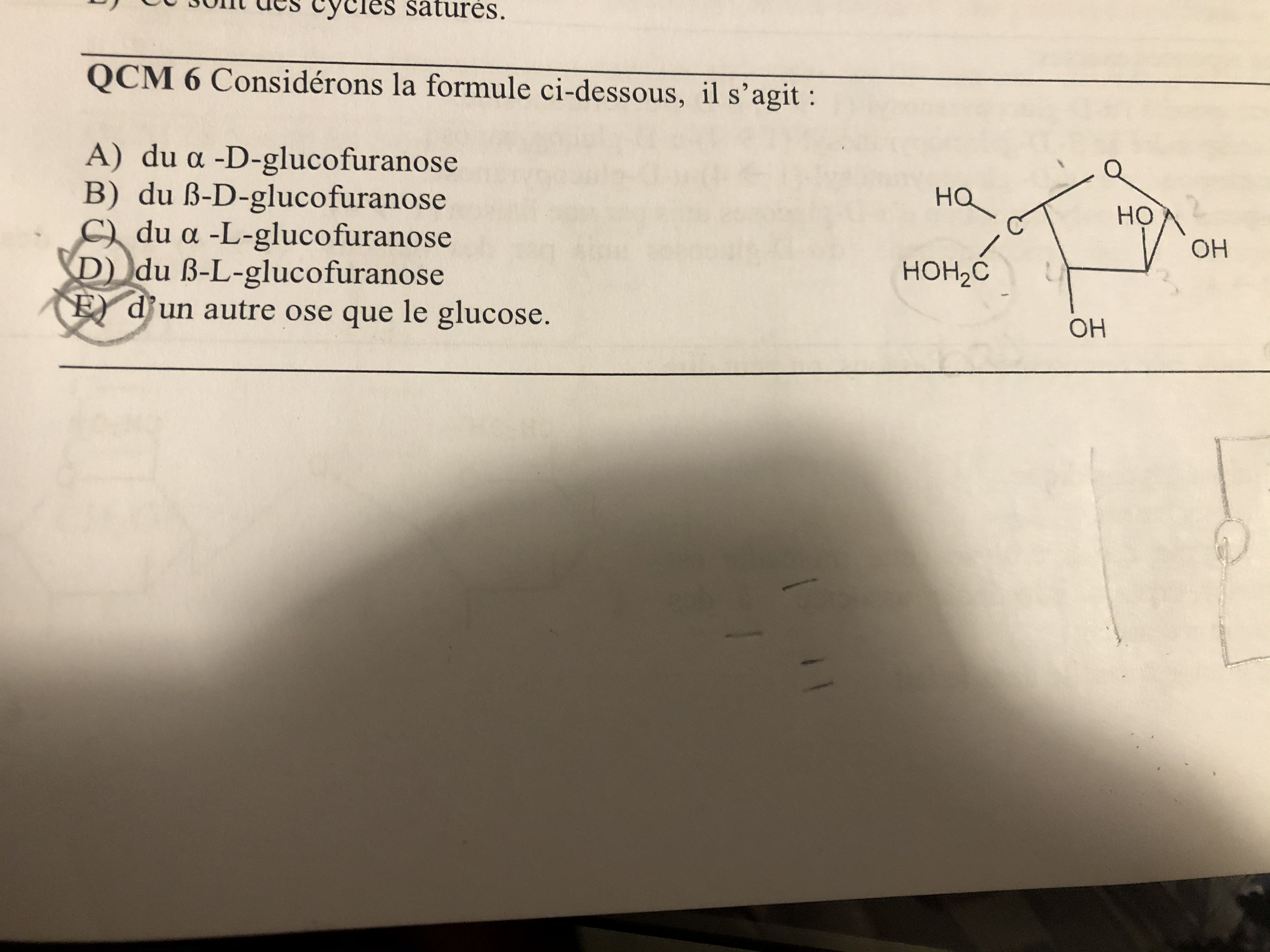 Qcm Poly Ue Biomol Cules Tutorat Associatif Toulousain